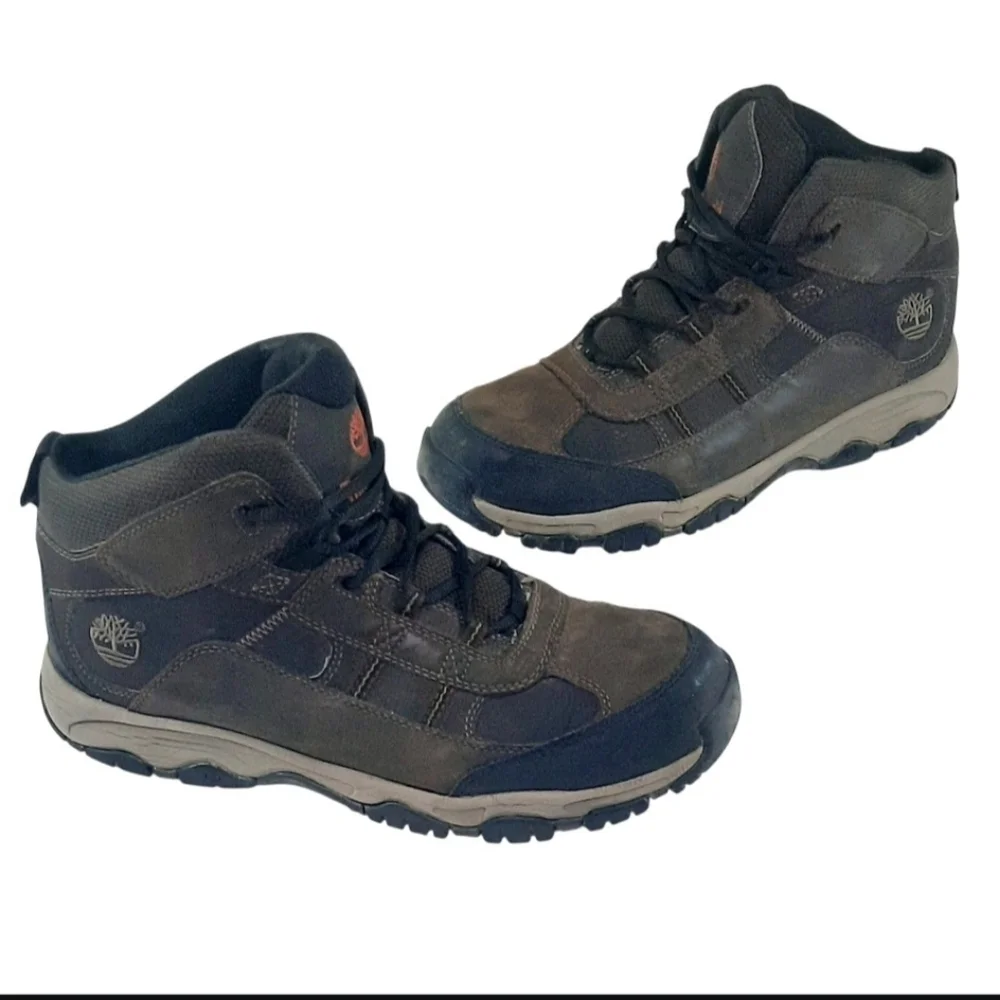 Timberland Men's 31154 Edge Trail Mid Leather Hiker Boot Brown Sz.10.5M Outdoors